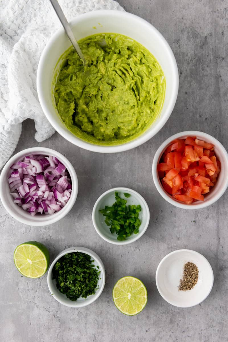 ingredients for guacamole